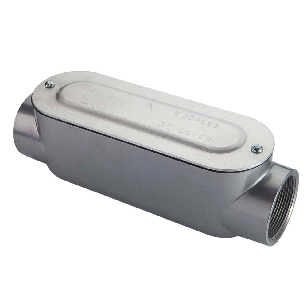 21/2 in. Aluminum Rigid Threaded Conduit Body58425B The Home Depot