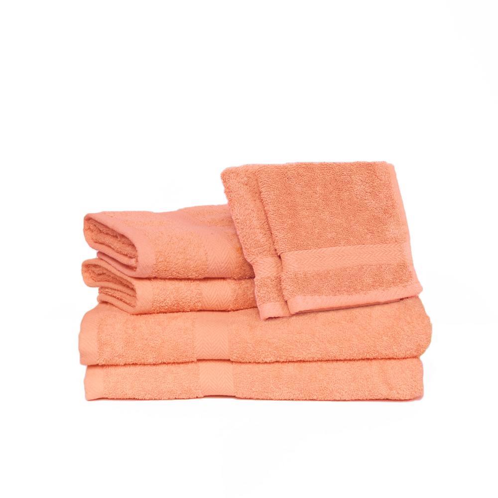Pack of 4 The Big One Solid Bath Towel 30/" x 54/" 100/% Cotton Coral
