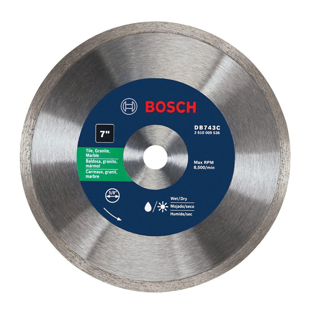 Bosch 7 in. Continuous Diamond Saw Blade-DB743C - The Home Depot
