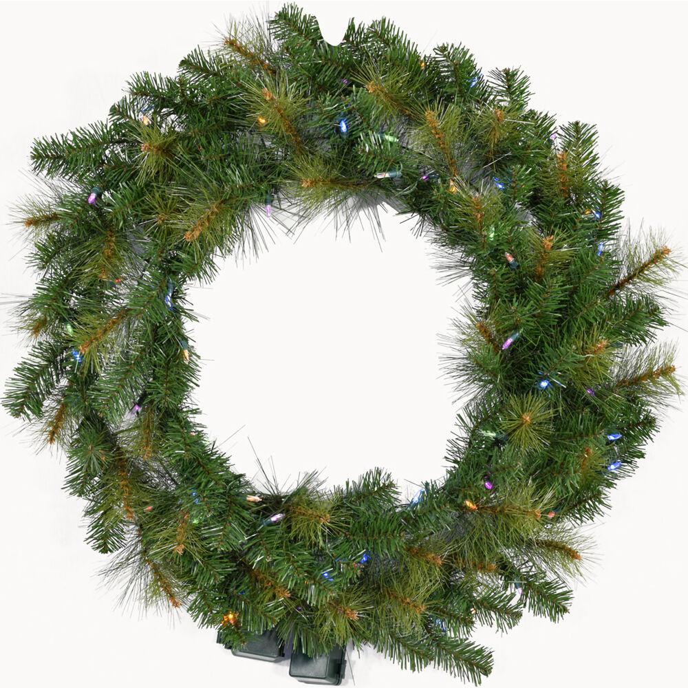 pre lit christmas wreath battery operated