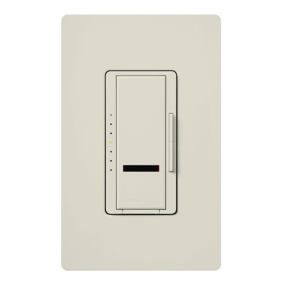 Lutron Maestro IR 600-Watt Multi-Location Digital Dimmer - Light Almond