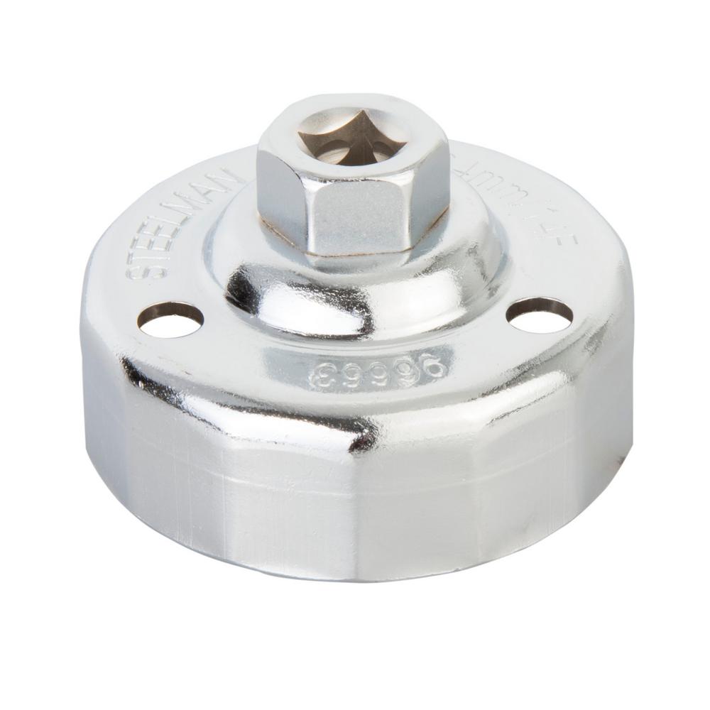 Steelman 64 mm. x 14 Flute Oil Filter Cap Wrench, Chrome96663 The