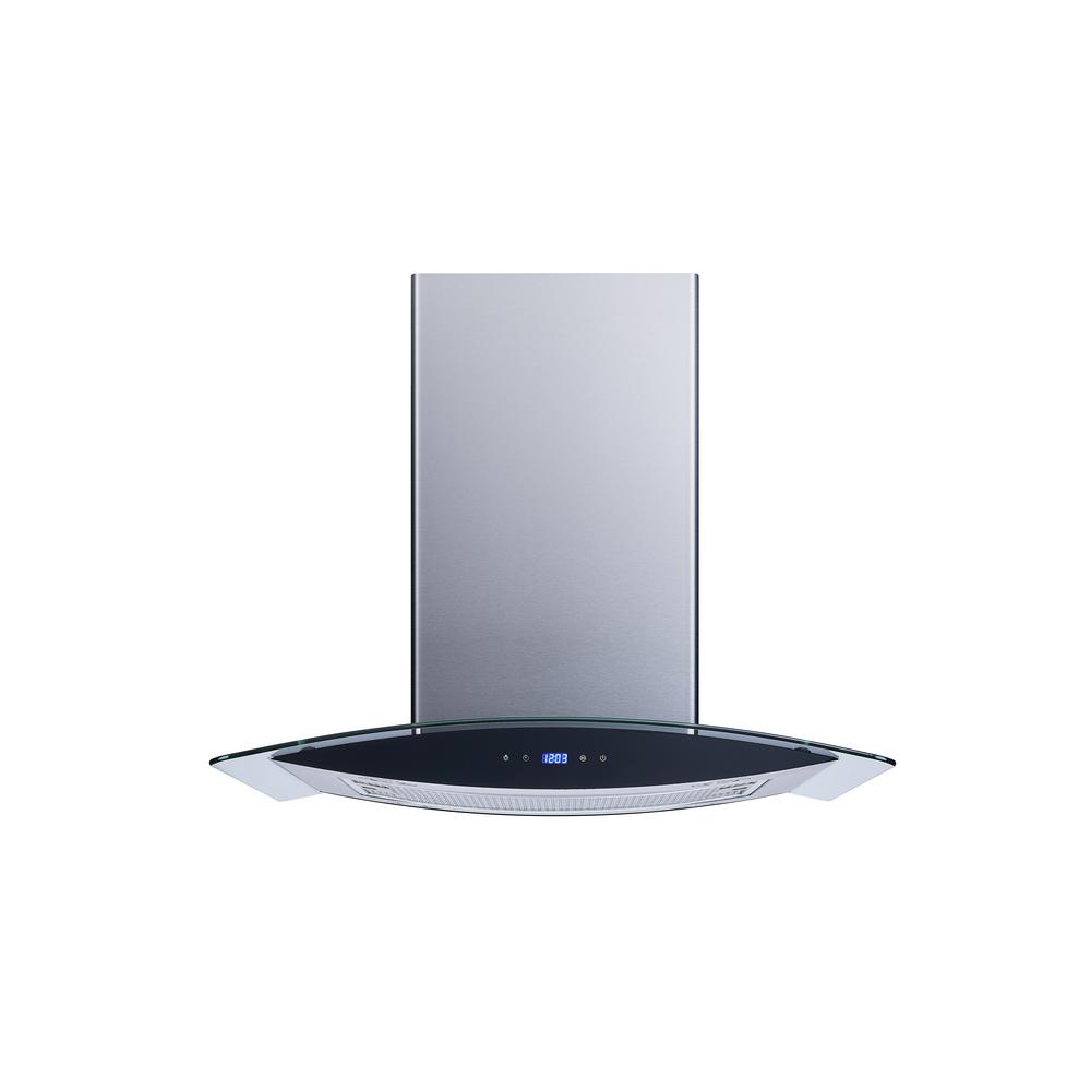 Winflo 30 in. Convertible Island Mount Range Hood in Stainless Steel