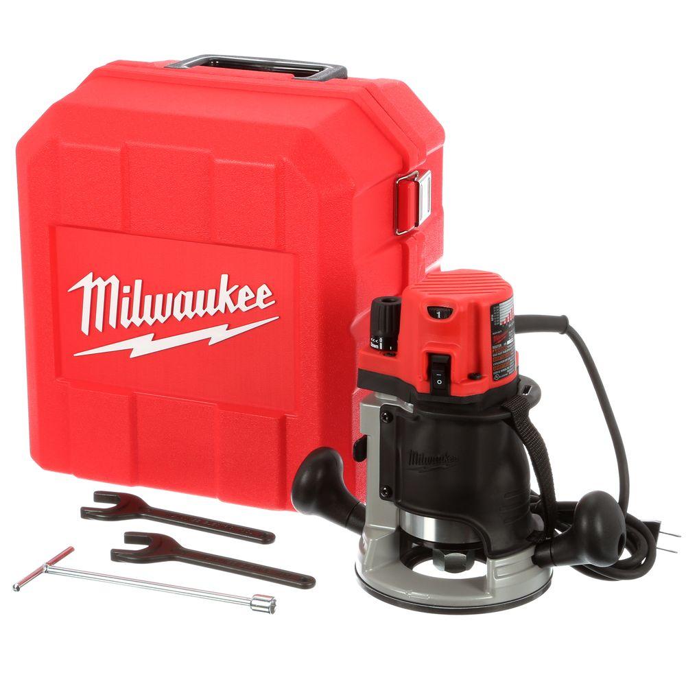 Milwaukee 21/4 Max HP Router Kit with Case561621 The Home Depot