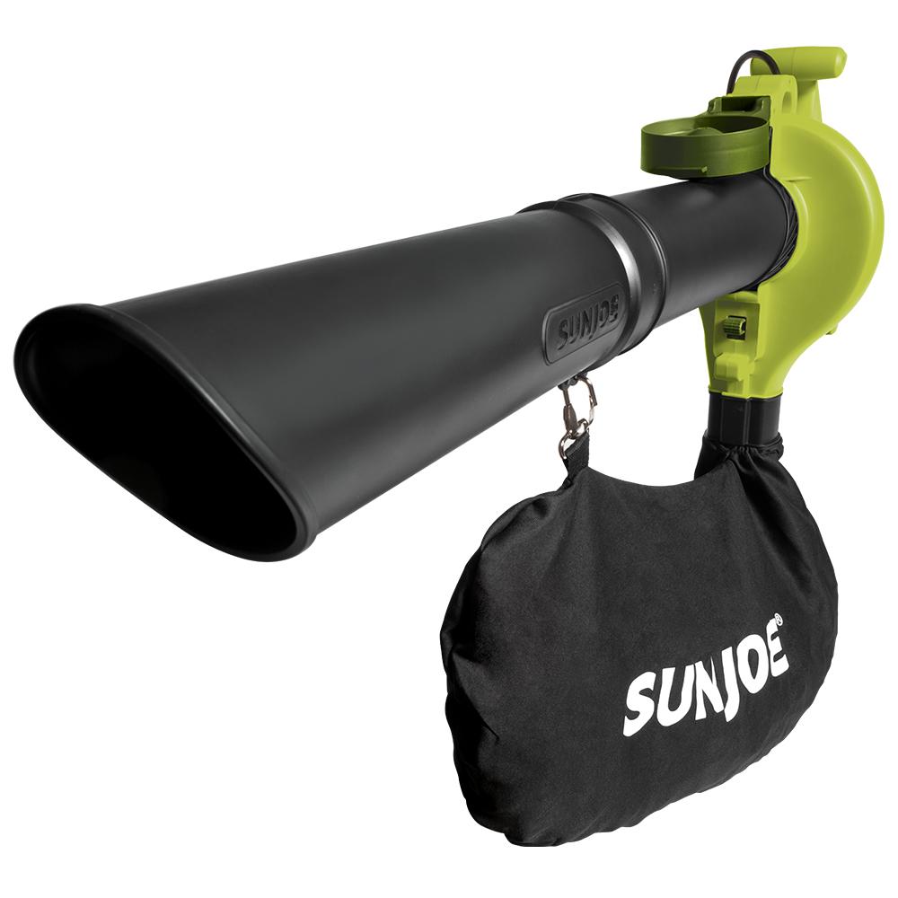 Sun Joe 240 Mph 300 Cfm 13 Amp Electric Handheld 3 In 1 Leaf Blower Vacuum Mulcher Sbj603e The Home Depot