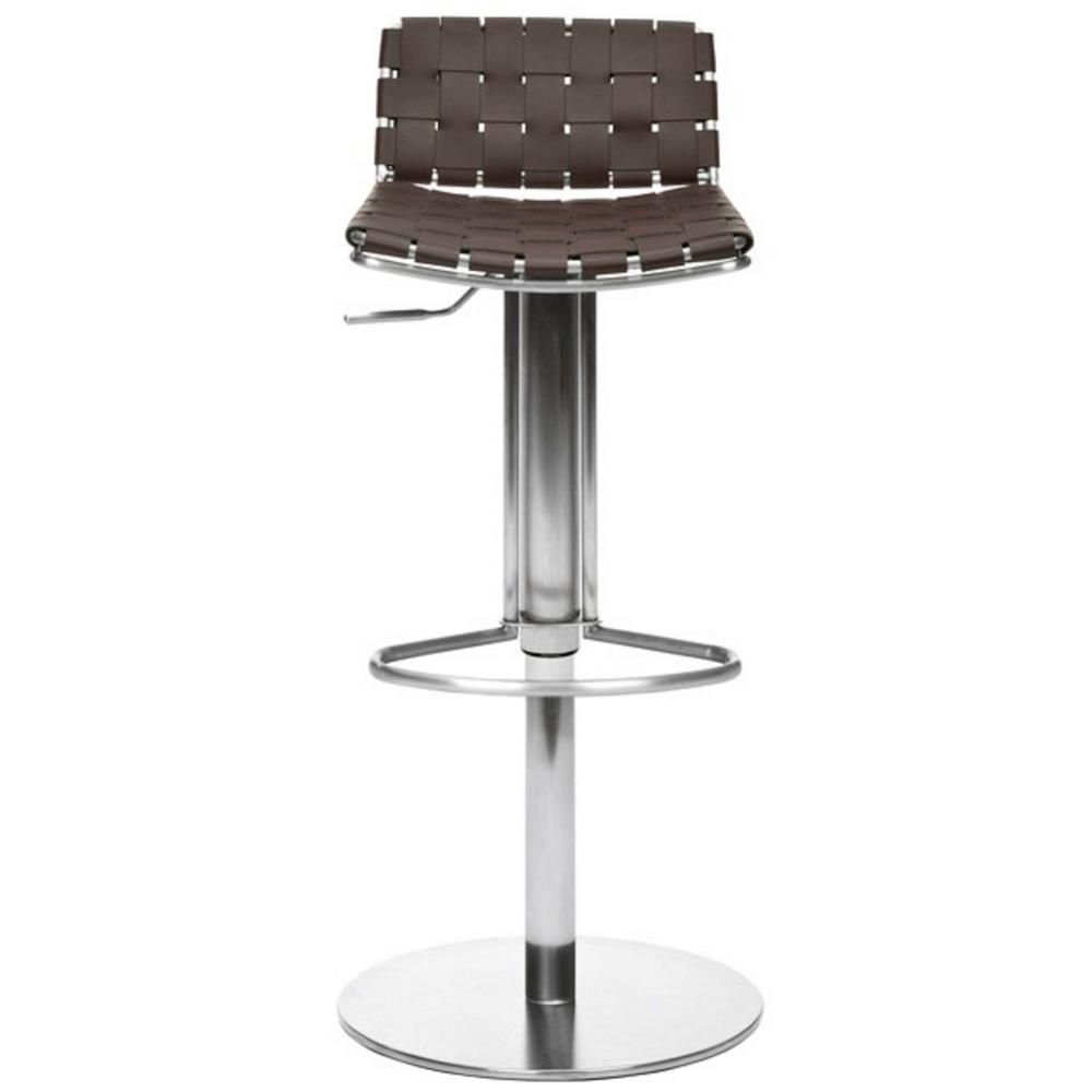 pedestal bar stool genuine leather safavieh floyd adjustable height stainless steel bar stool stoolfox3000a pedestal bar stool genuine leather safavieh floyd adjustable height stainless steel bar stool stoolfox3000a