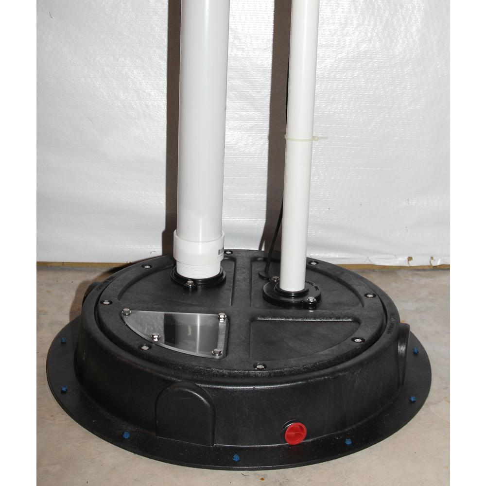 New Basin Cover Sump Sewage Everbilt Radon Mitigation Universal Gas