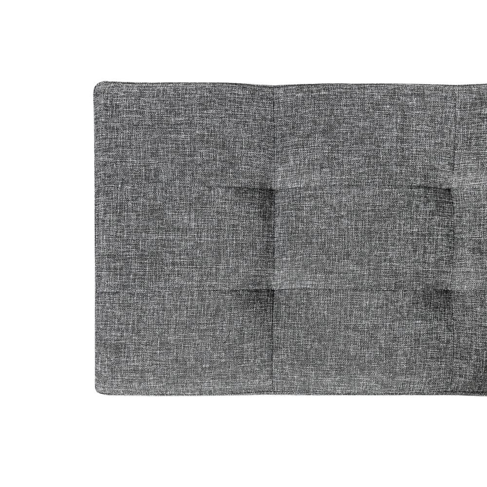 Seville Classics Charcoal Gray 43 In Large Tufted Lift Top