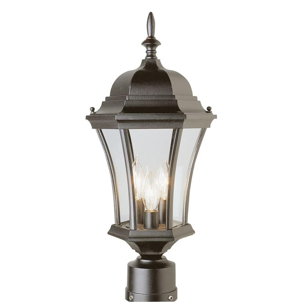 7 36 Outdoor Lighting Accessories The Home Depot Cabernet Collection 3 Light