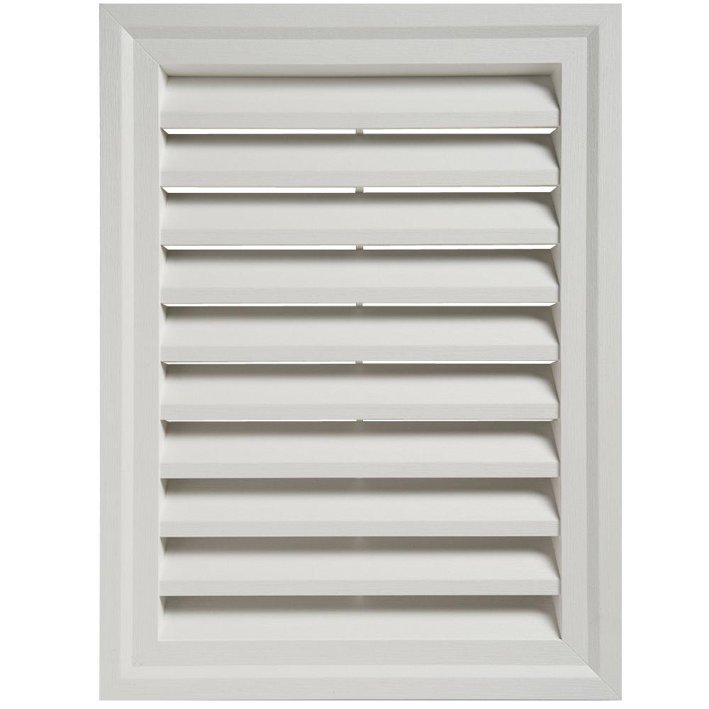 ply gem 18 in. x 24 in. white rectangular gable vent