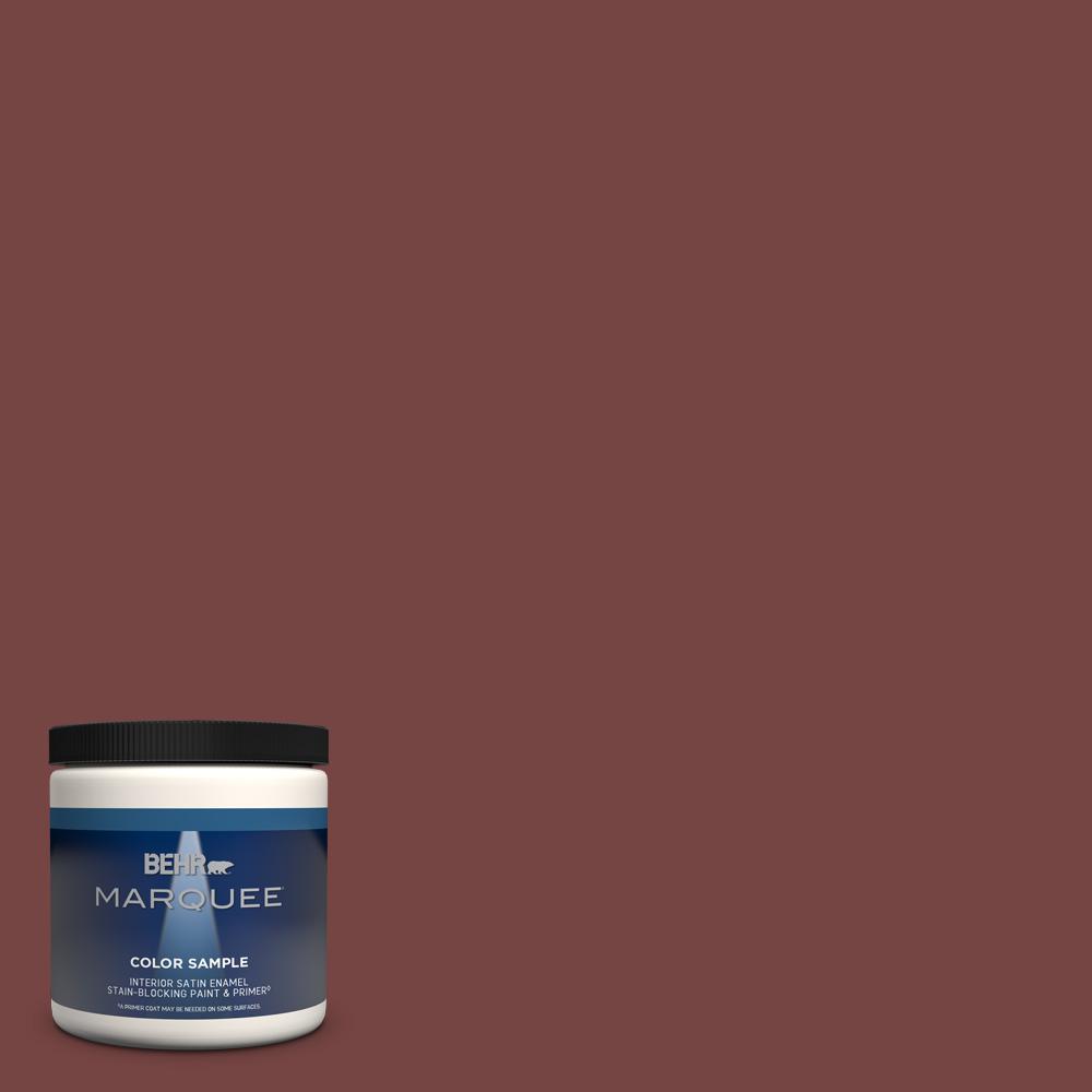 BEHR MARQUEE 8 oz. S1307 Cherry Cola Satin Enamel