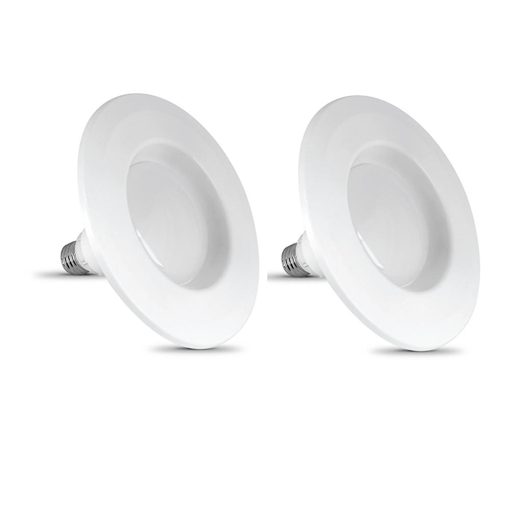 Feit Electric Instatrim 4 In 45 Watt Equivalent R20 Dimmable Led Feit Electric Instatrim 4 In 45 Watt Equivalent R20 Dimmable Led Energy Star 90 Cri Recessed Light Bulb Daylight 2 Pack Ledr4 950ca Med The Home