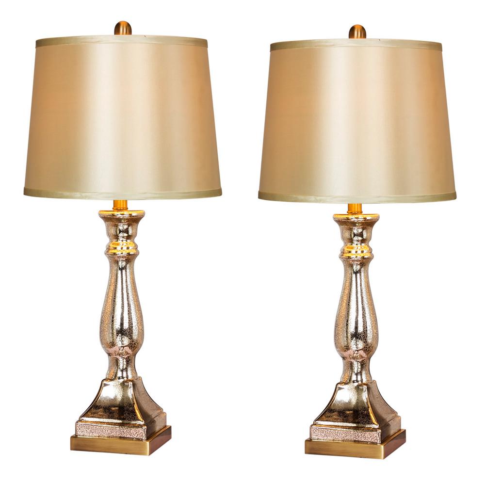 antique brass bedside lamps