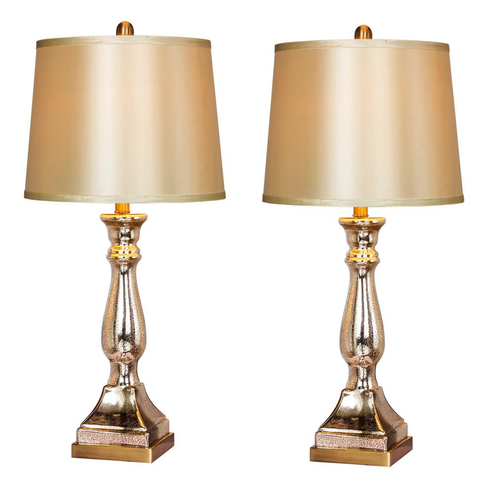 vintage glass table lamp