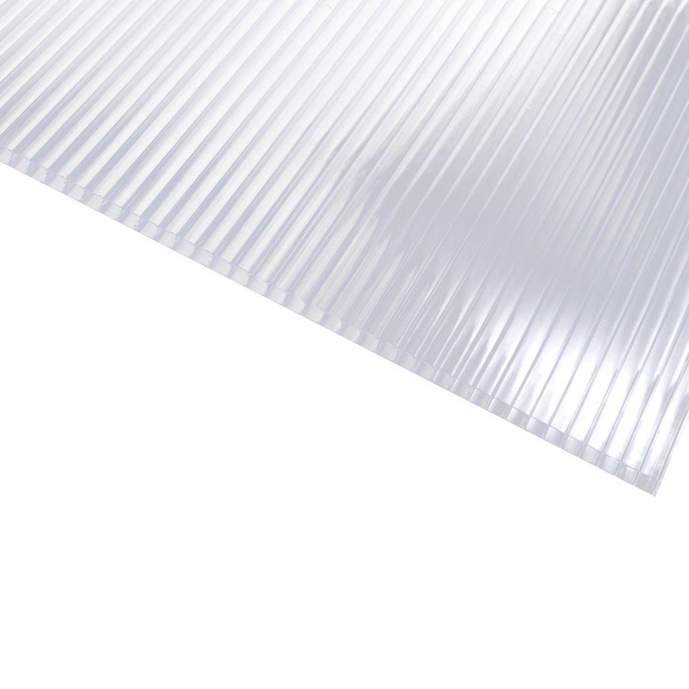 Sunlite 24 In X 96 Polycarbonate, Corrugated Plastic Roofing Home Depot