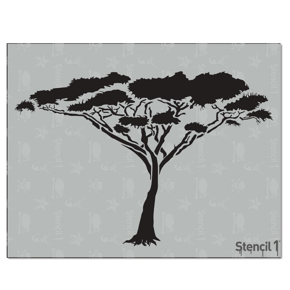 stencil1 acacia tree stencil s101125 the home depot