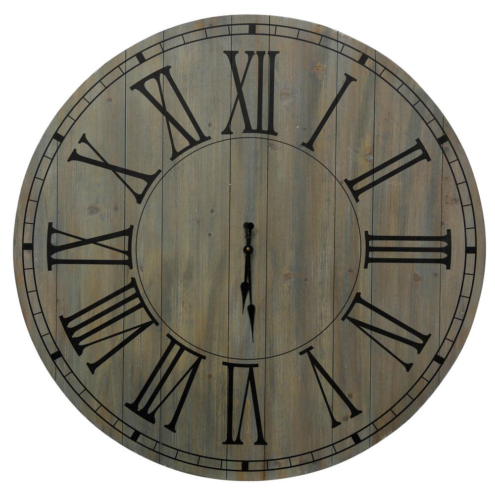 StyleCraft Farmhouse Antique, Black Analog Clock, Brown was $308.99 now $127.92 (59.0% off)