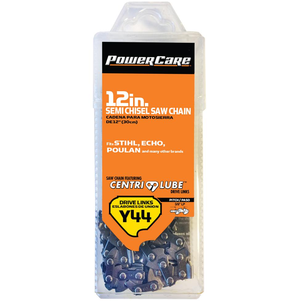 12 In Y44 Semi Chisel Chainsaw Chain