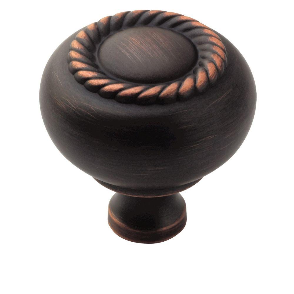 Amerock 1 1 4 In Oil Rubbed Bronze Cabinet Knob Bp53471orb The