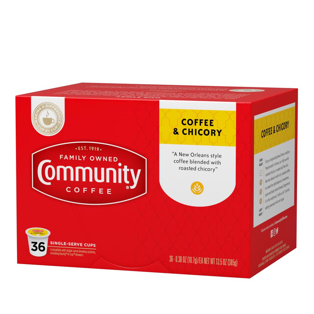 Community Coffee Coffee and Chicory MediumDark Roast Single Serve Cups