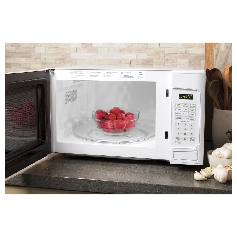 Ge 1 1 Cu Ft Countertop Microwave In White Jes1145dlww The