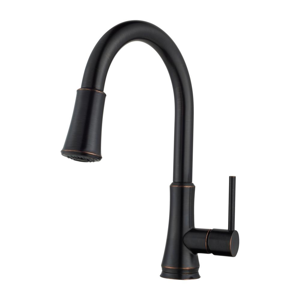 Single Handle Bronze Pfister Pull Down Faucets Kitchen