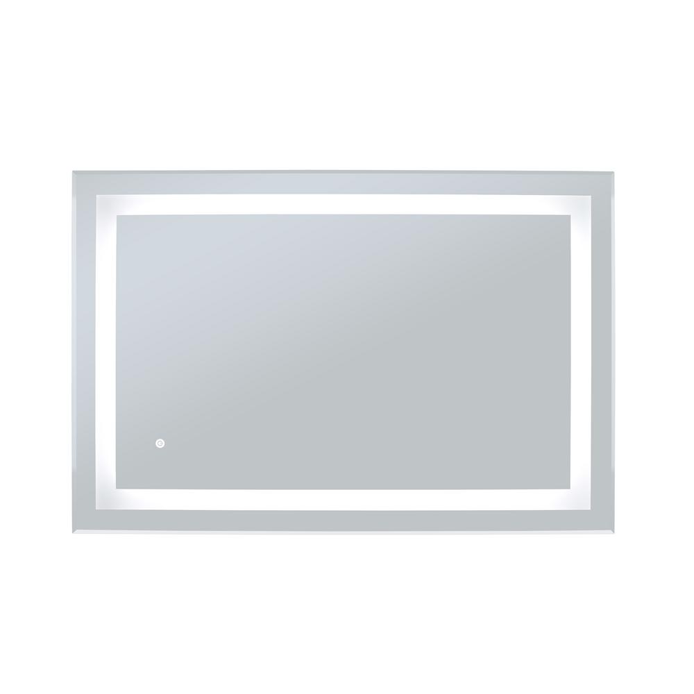 Warmlyyours Audrey 24 In W X 36 In H Frameless Rectangular Led Light Bathroom Vanity Mirror Mr 3624d Aud The Home Depot