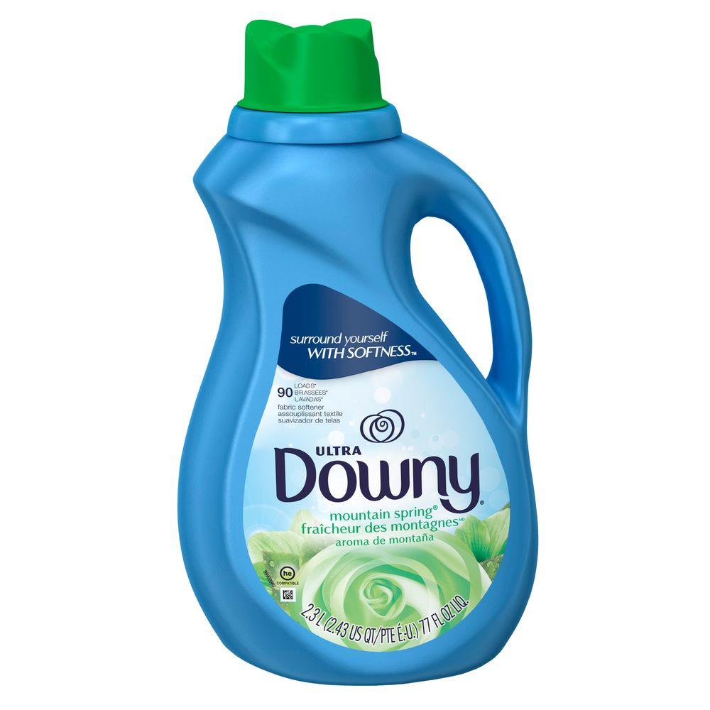 Downy Ultra 77 oz. Mountain Spring Liquid Fabric Softener (90 Loads ...