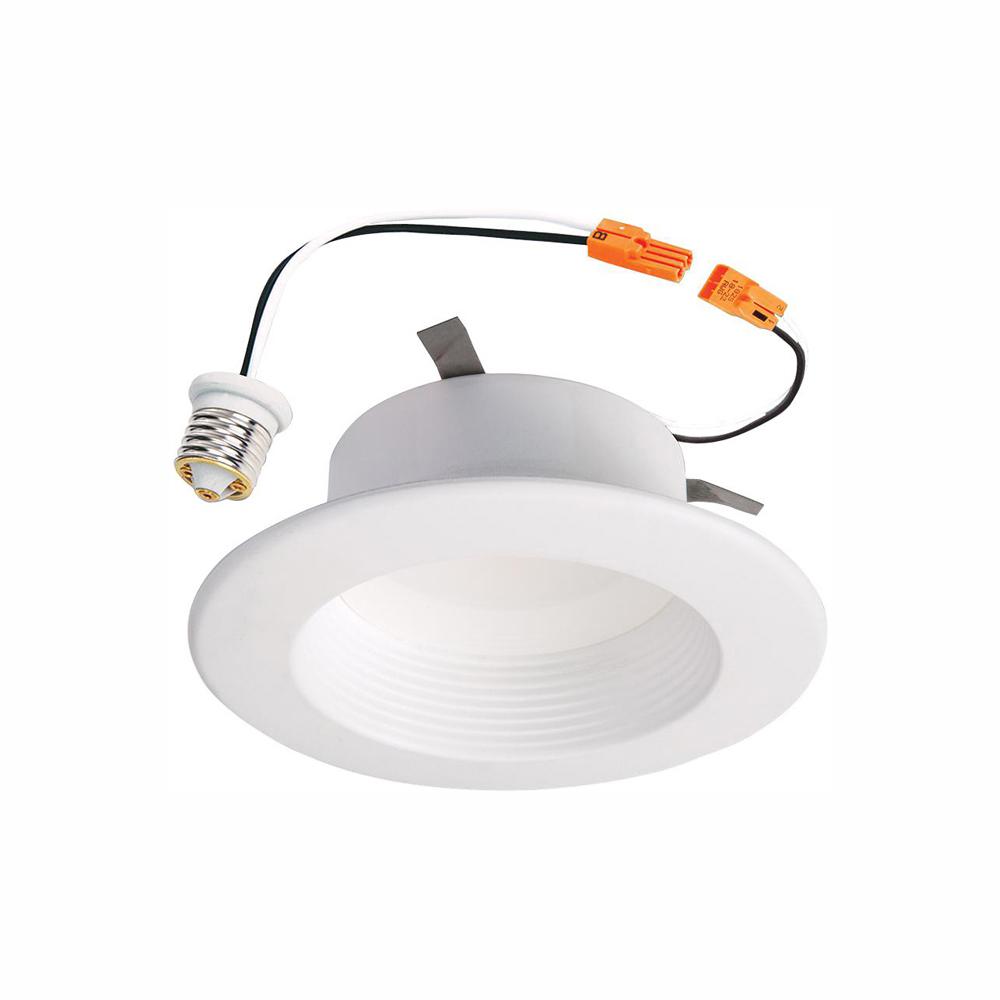 Halo Rl 4 In White Integrated Led Recessed Ceiling Light Fixture Retrofit Baffle Trim With 90 Cri 3000k Soft Halo Rl 4 In White Integrated Led Recessed Ceiling Light Fixture Retrofit Baffle Trim With 90 Cri 3000k Soft