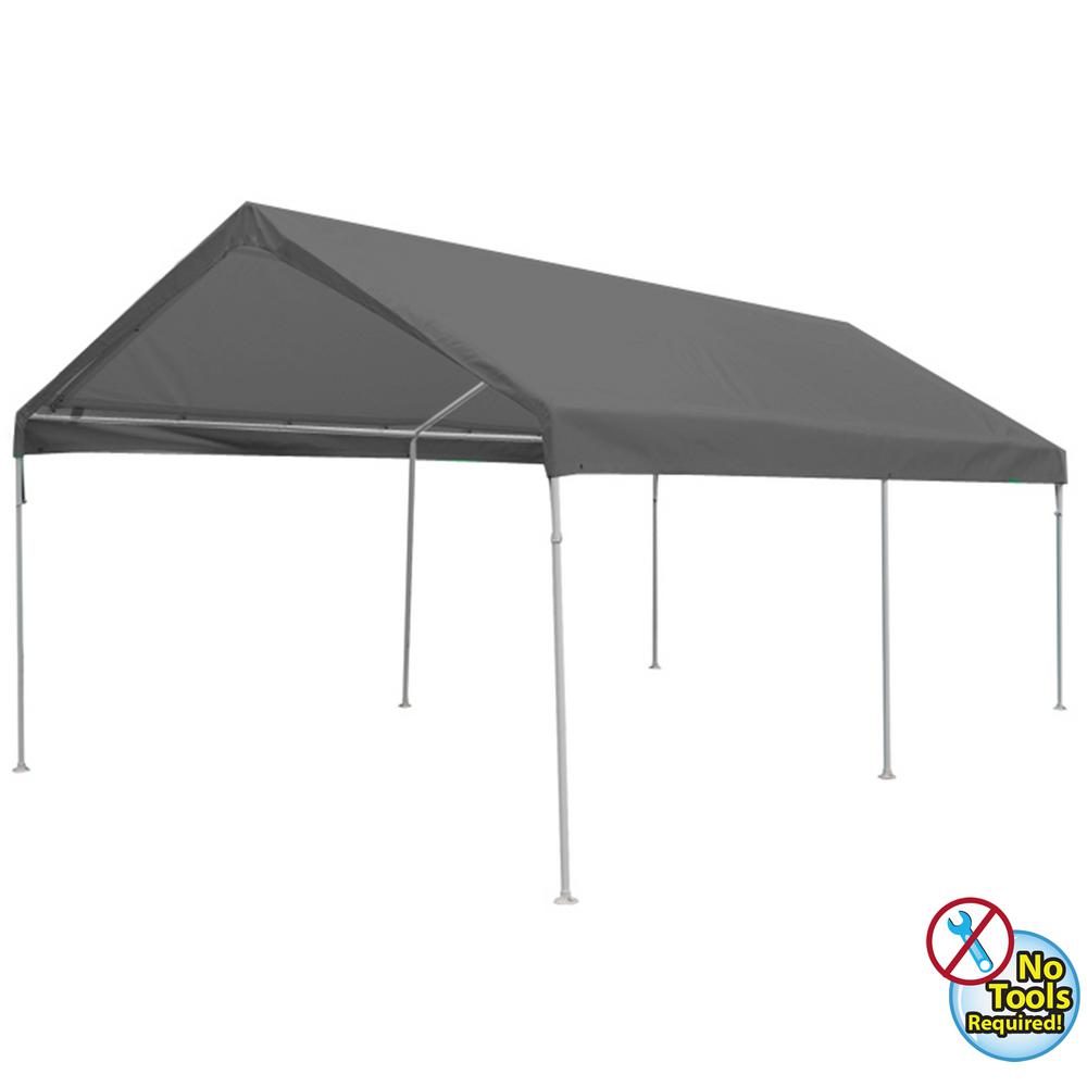 King Canopy Universal 10 Ft X 20 Ft 6 Leg Canopy With Silver Cover C61020pcs The Home Depot
