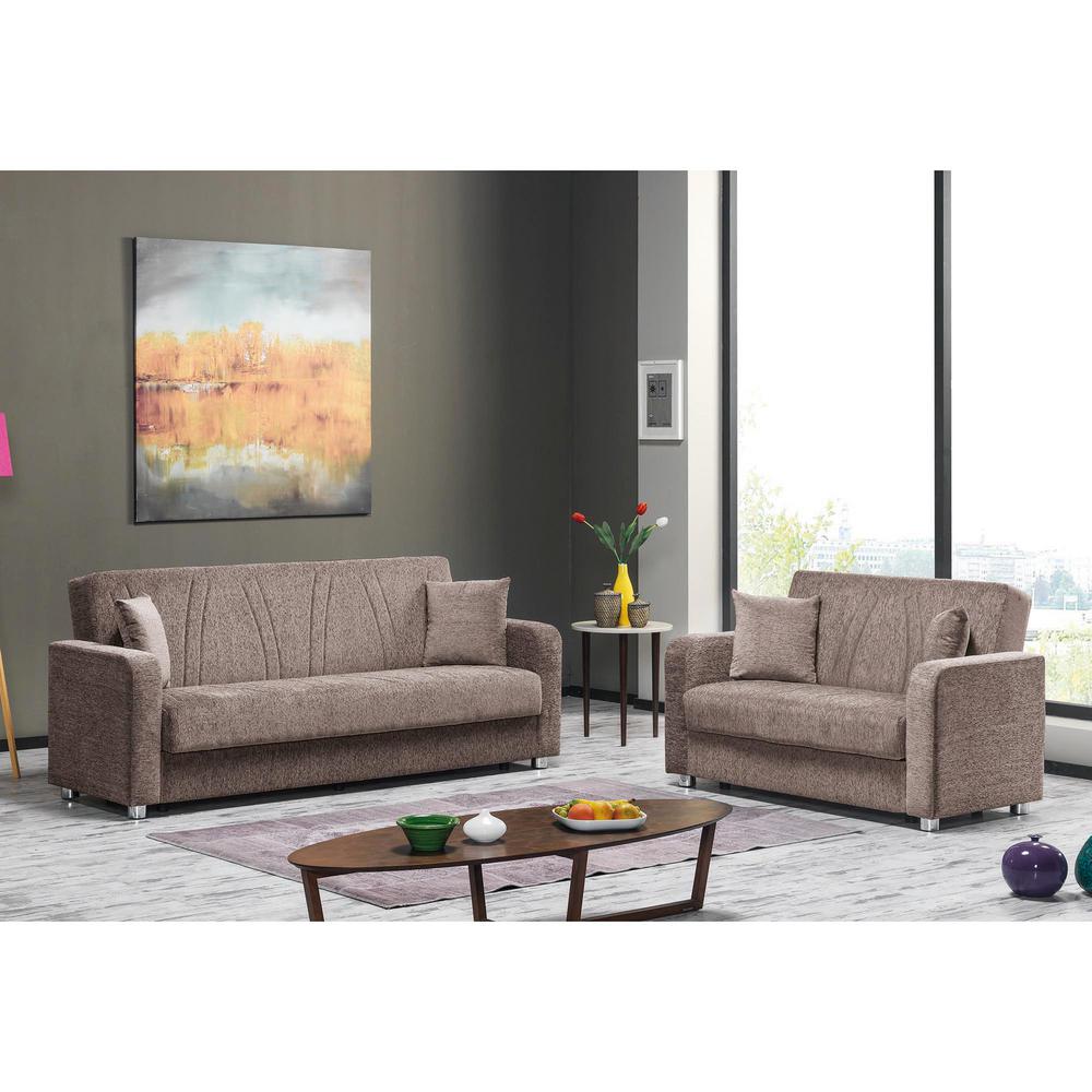 Ottomanson Elegance Beige Fabric Uphostery Sofa Sleeper Bed With Beige Fabric Uphostery Sofa Sleeper Bed