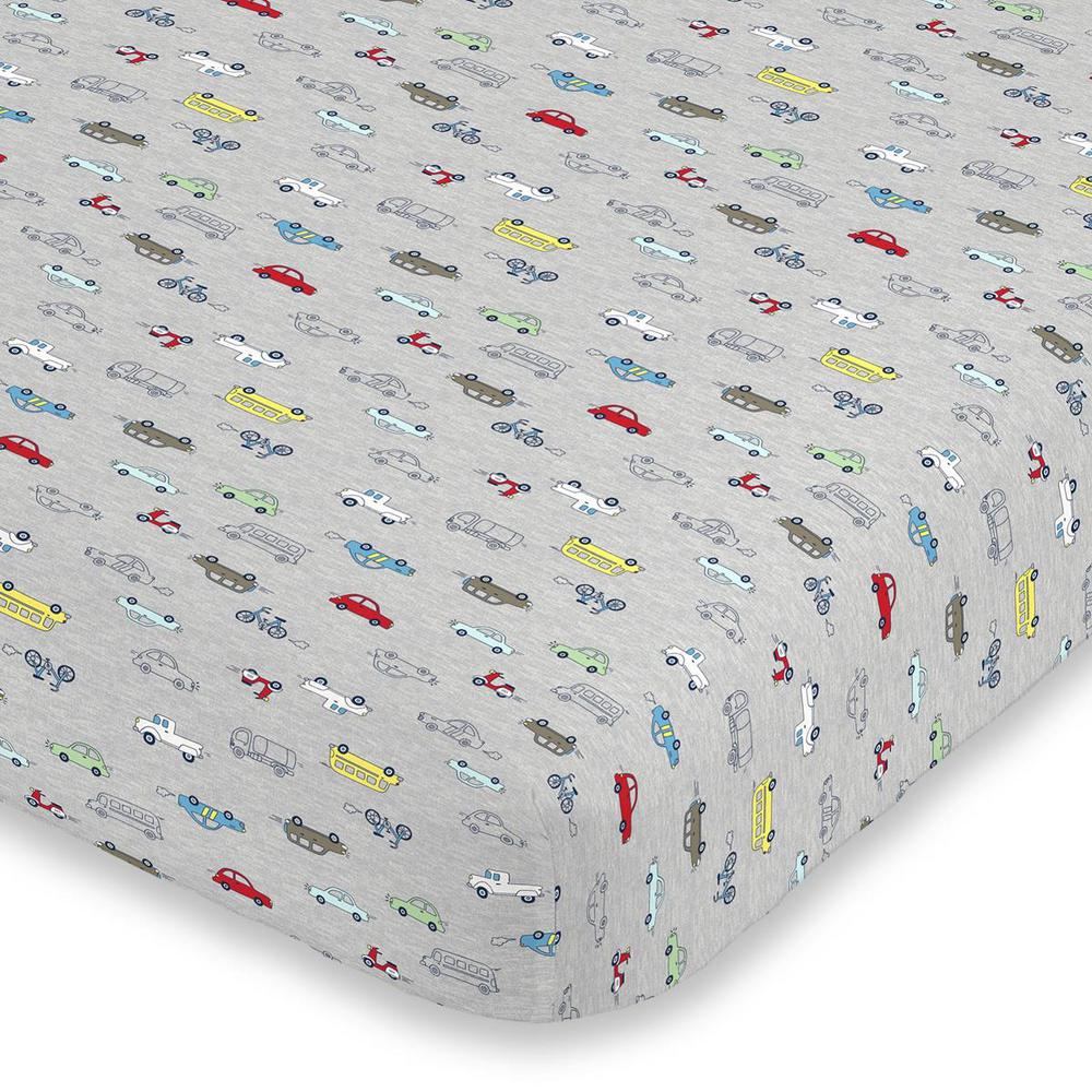 red fitted crib sheet