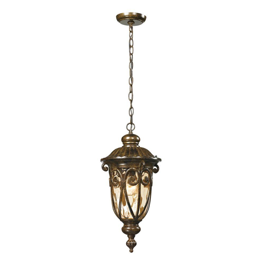 An Lighting Chantal Collection 1 Light Hazelnut Bronze Outdoor An Lighting Chantal Collection 1 Light Hazelnut Bronze Outdoor Pendant