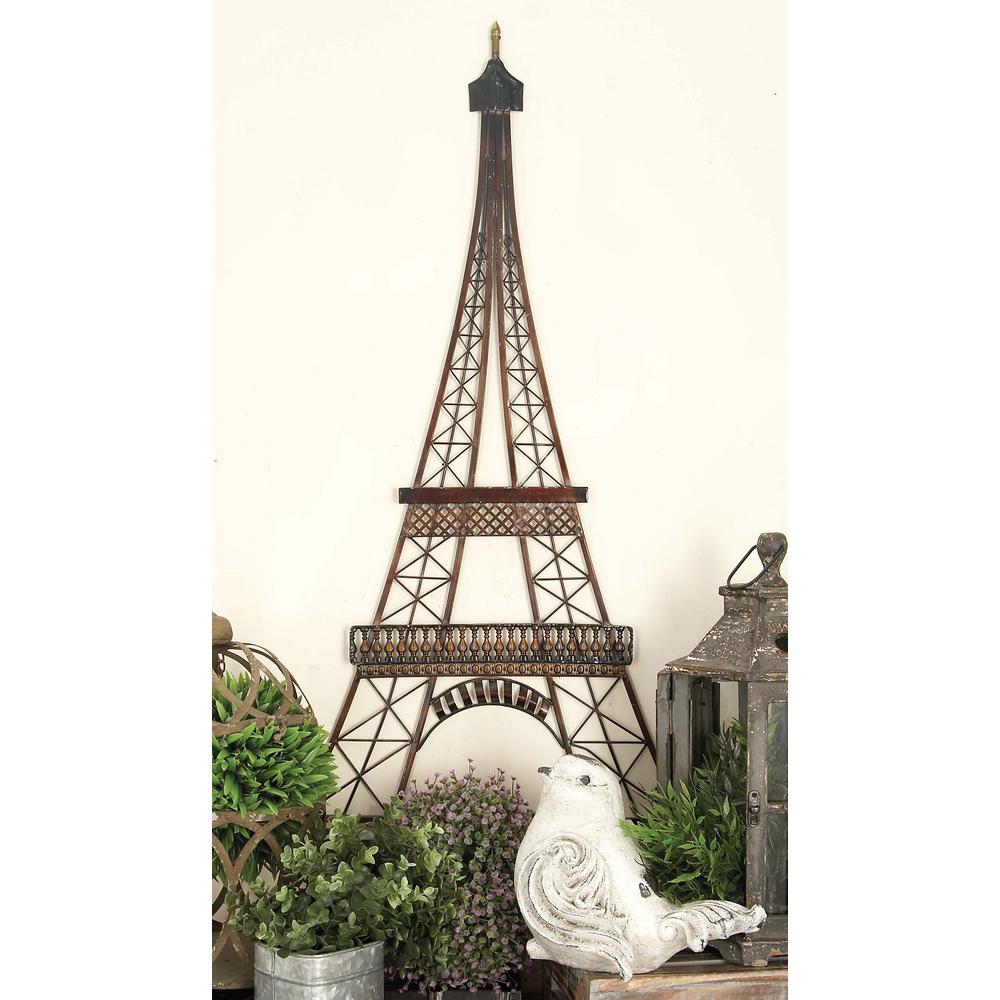39 In X 20 W Iron Eiffel Tower Wall Decor 97988 The Home Depot W Iron Eiffel Tower Wall Decor