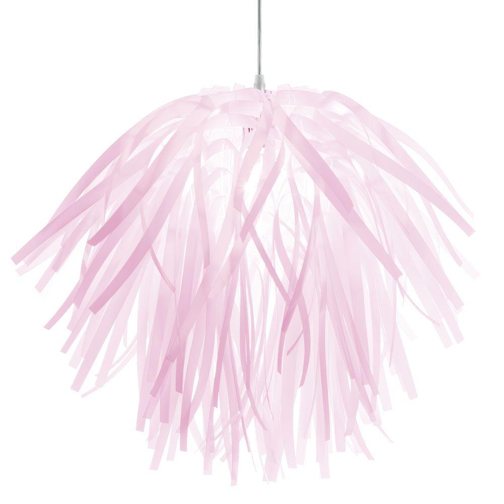 0 300 Pink Pendant Lights Hanging The Home Depot Arba 1 Light 20 In Pink Pendant