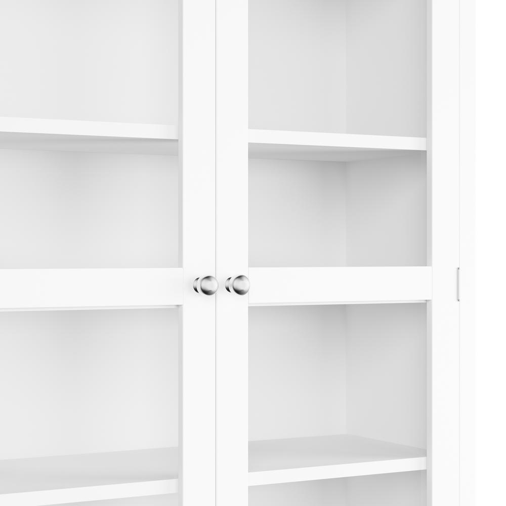 Home Decorators Collection Oxford White Glass Door Bookcase