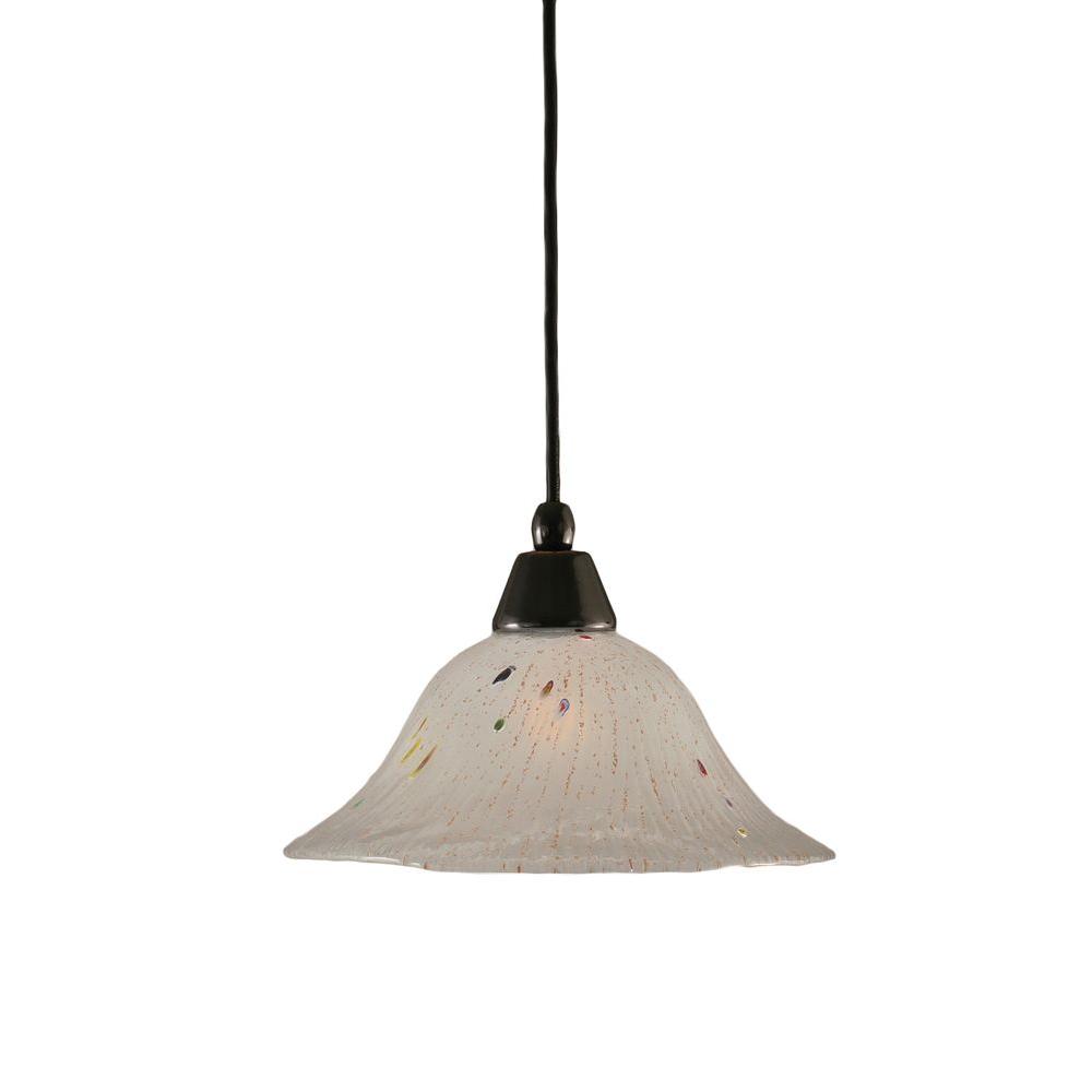 Filament Design 1 Light Black Copper Pendant With Frosted Crystal Filament Design 1 Light Black Copper Pendant With Frosted Crystal Glass