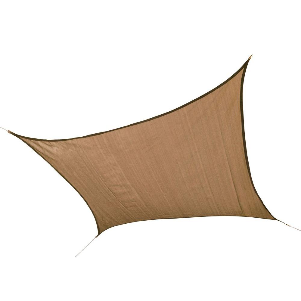 ShelterLogic 12 ft. x 12 ft. Sand Square Sun Shade Sail (Poles Not