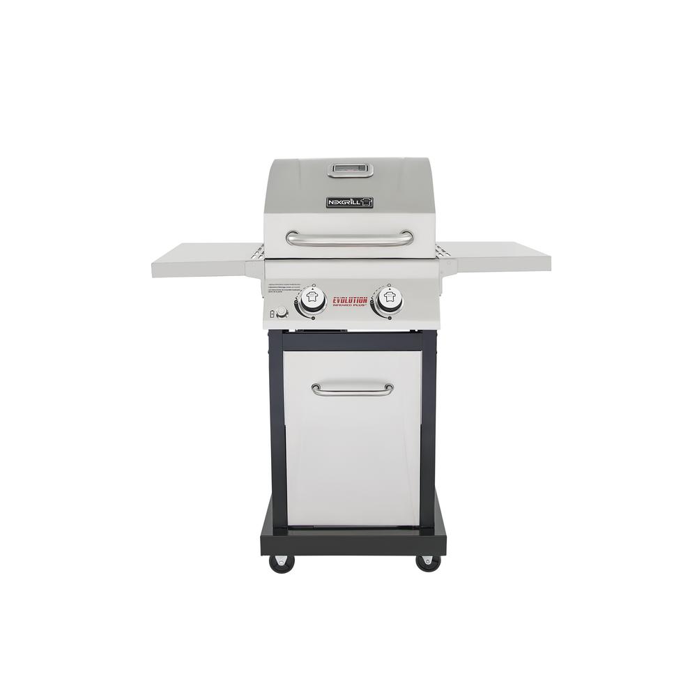 KitchenAid 4-Burner Propane Gas Grill in Stainless Steel with ...