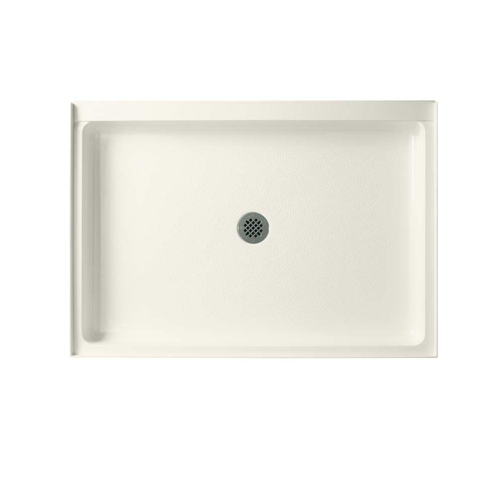 Swan 34 In X 48 Solid Surface Single Threshold Center Drain Shower Pan Bisque