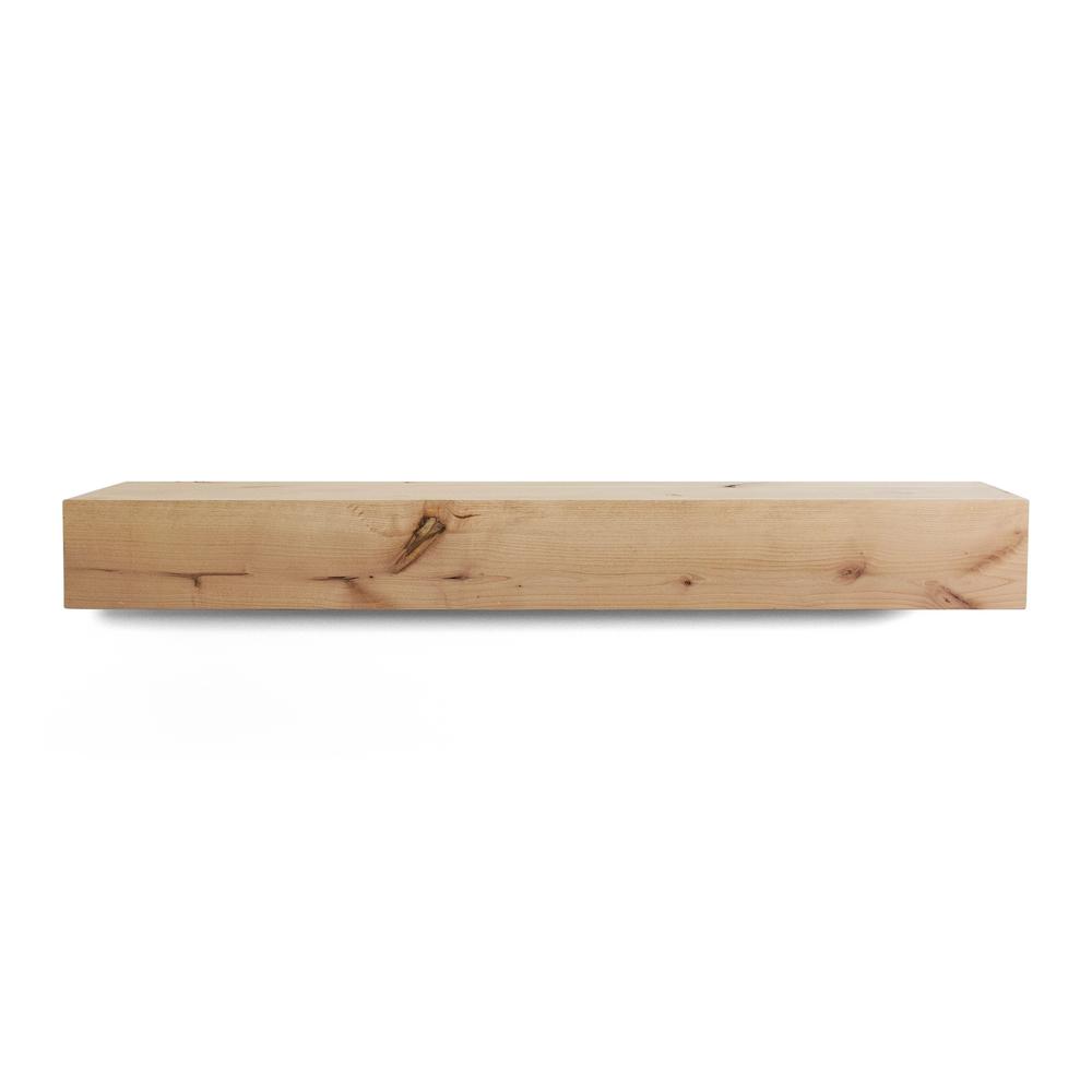 Dogberry Collections Modern Farmhouse 4 Ft Unfinished Cap Shelf