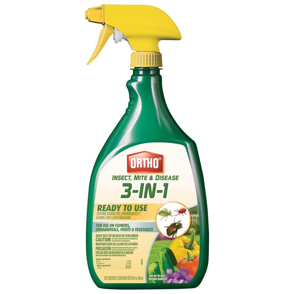 Ortho Insect Mite And Disease Control 24 Oz 3 In 1 Ready To Use