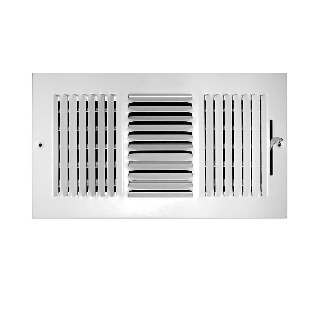 TruAire 8 in. x 4 in. Steel 3 Way Wall/Ceiling RegisterH103M 08X04 The Home Depot