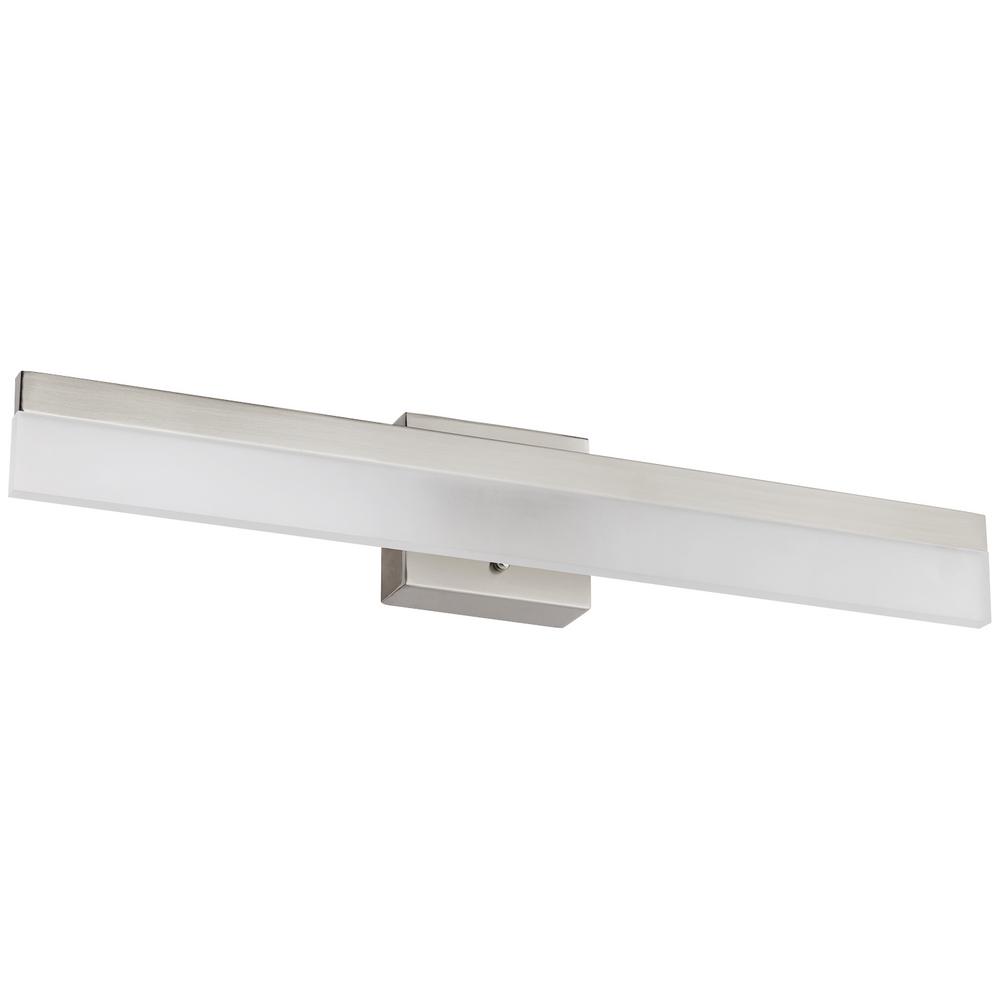 Sunlite 18 in. Brushed Nickel Dimmable LED Wall Linear Vanity Light Bar