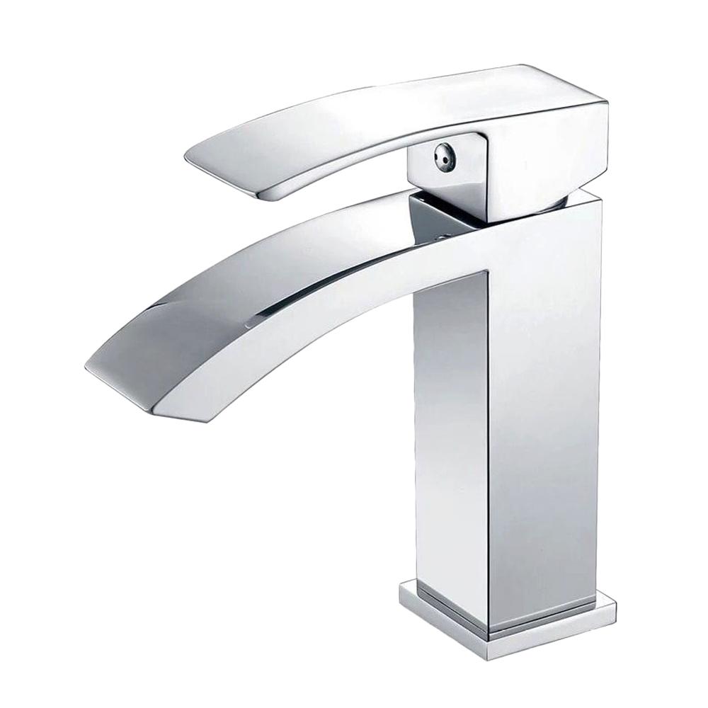 Vanity Art 6.7 in. Single Hole Single-Handle Lever Vessel Bathroom Faucet in Chrome, Grey was $120.59 now $84.41 (30.0% off)