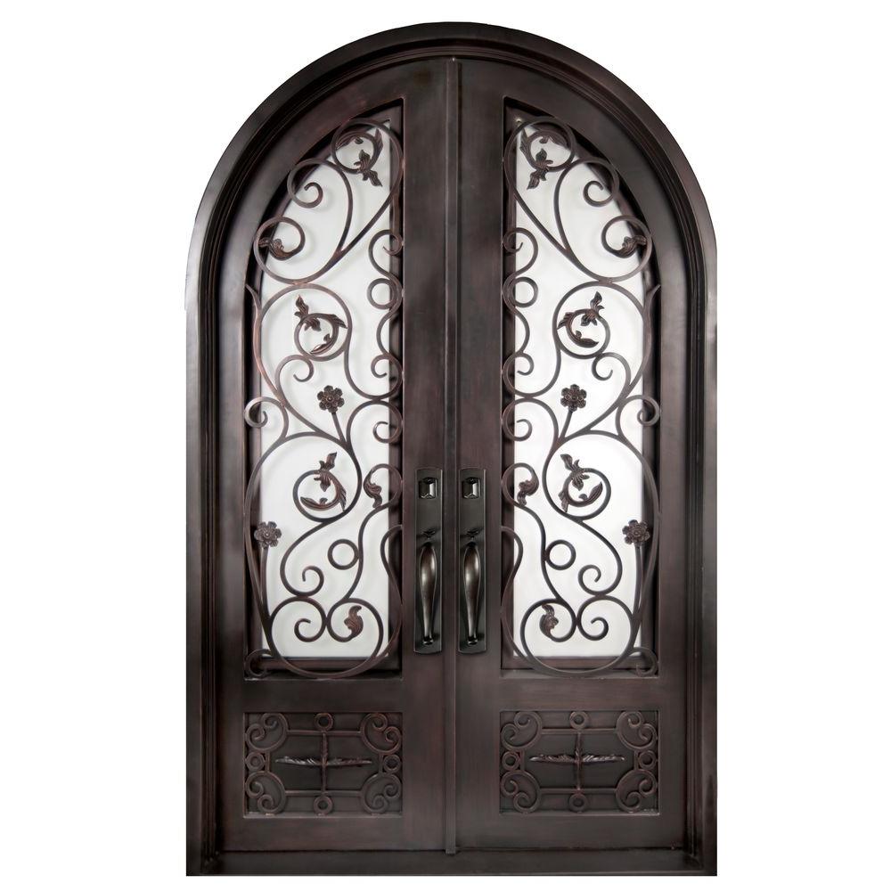 Iron Doors Unlimited 62 In X 97 5 Fero Fiore Clic 3 4 Lite Iron Doors Unlimited 62 In X 97 5 Fero Fiore Clic 3 4