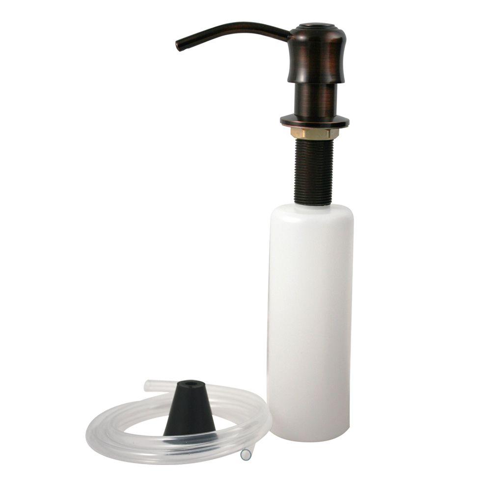Crown Bolt Curved Soap Dispenser Oil Rubbed Bronze 40054 The Home Crown Bolt Curved Soap Dispenser Oil Rubbed Bronze