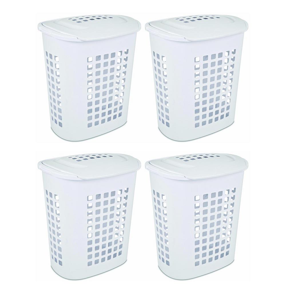 tall laundry basket with wheels