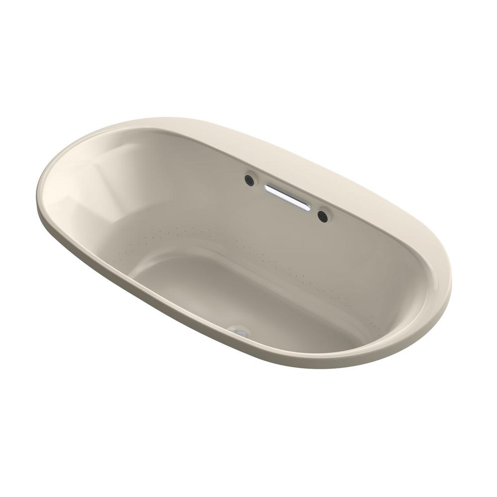 KOHLER Underscore 66 in. Acrylic Oval Dropin Air Bath Bathtub with
