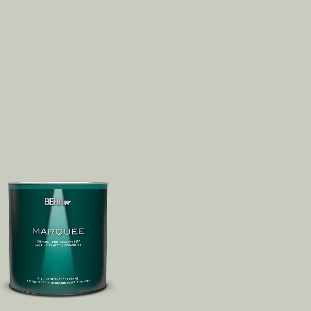 BEHR MARQUEE 1 qt. PPL80 Dynasty Celadon SemiGloss Enamel Interior